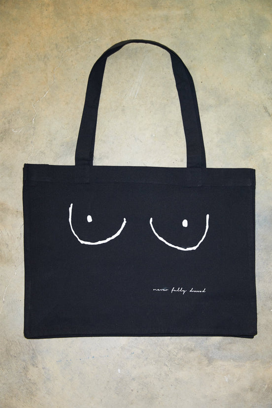 Black Boob Tote Bag - nfd-demo-dev