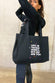 Black Lightning Bolt Life Is Tough Tote Bag - nfd-demo-dev