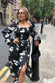 Black Viscose Forrest Midi Dress - nfd-demo-dev