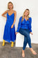 Blue Burn Out Slip Dress - nfd-demo-dev