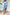 Thumbnail for Blue Sleeveless Foil Wrap Dress - nfd-demo-dev