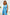 Thumbnail for Blue Sleeveless Foil Wrap Dress - nfd-demo-dev
