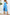 Thumbnail for Blue Sleeveless Foil Wrap Dress - nfd-demo-dev