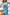 Thumbnail for Blue Sleeveless Foil Wrap Dress - nfd-demo-dev