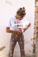 Brown Leopard Flare Kick Trouser - nfd-demo-dev