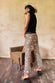 Brown Leopard Flare Kick Trouser - nfd-demo-dev