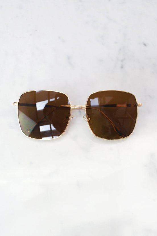 Brown Oversized Sunglasses - nfd-demo-dev