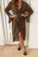 Brown Sheer Leopard Wrap Dress - nfd-demo-dev