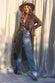 Brown Sheer Leopard Wrap Dress - nfd-demo-dev