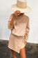 Camel Organza Frill Sweat Top - nfd-demo-dev