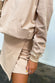 Camel Organza Frill Sweat Top - nfd-demo-dev