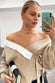 Camel Rafaella Wrap Top - nfd-demo-dev