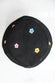 Embroidered Flower Black Bucket Hat - nfd-demo-dev