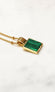 Gold Green Square Pendant - nfd-demo-dev