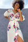 Ivory Patchwork Print Wrap Dress - nfd-demo-dev