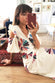 Ivory Patchwork Print Wrap Dress - nfd-demo-dev