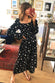 Monochrome Embroidered Cross Print Dress - nfd-demo-dev