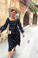 Monochrome Embroidered Cross Print Dress - nfd-demo-dev