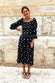 Monochrome Embroidered Cross Print Dress - nfd-demo-dev