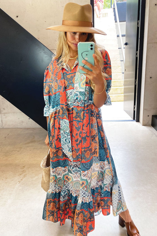 Multi S/S Boho Patsy Dress - nfd-demo-dev