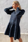 Navy Leopard Jacquard Mini Dress - nfd-demo-dev