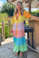 Pastel Rainbow Panel Dress