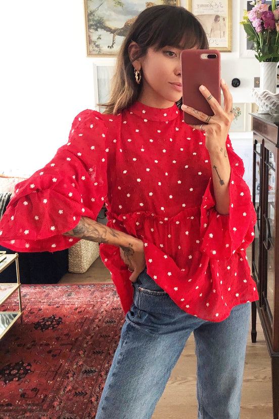 Red-Embroidered-Claudette-Blouse-£69