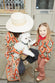 Model wearing NFD Kids Diamond Bomber standing facing the camera
