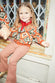 Model wearing NFD Kids Diamond Bomber standing facing the camera