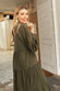 Viscose-Khaki-Panel-Dress-£89