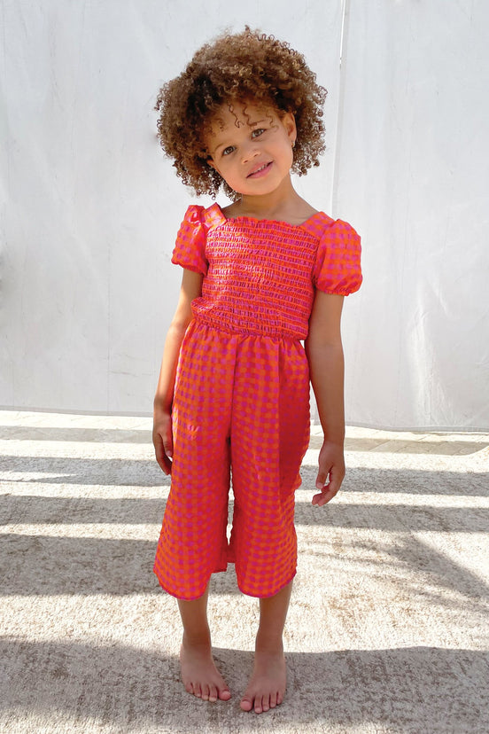 NFD-Kids-Orange-Gingham-Playsuit-£65