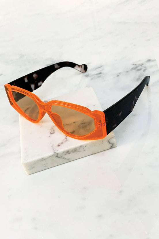 Orange-and-Animal-Square-Sunglasses-£19