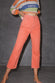 Straight Leg Orange Wash Jeans