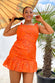 Rainbow-Foil-Orange-Mini-Dress-£69