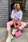 Pink Check Pant