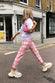 Pink Check Pant