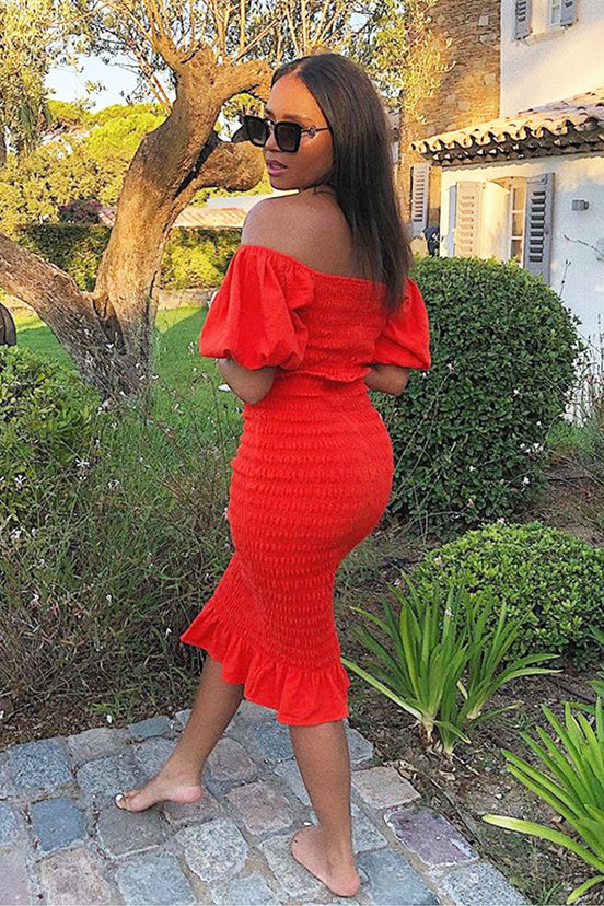 Tangerine-JoJo-Midi-Dress-£89