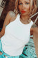 White Basic Tank Top