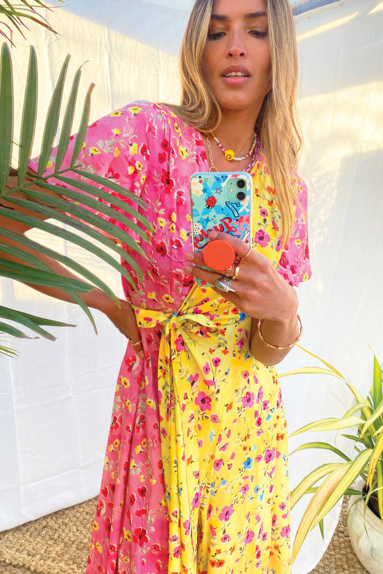 Spliced-Flower-Zsa-Zsa-Dress-£99